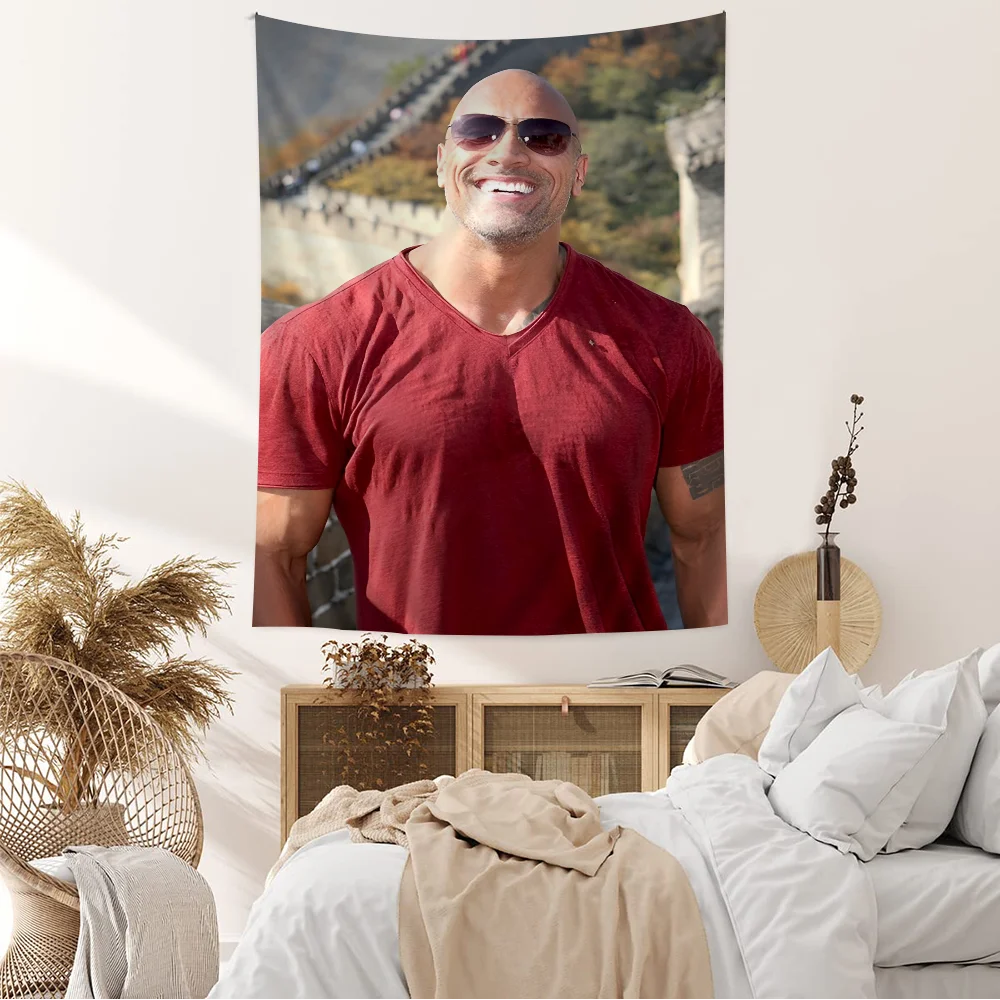 Гобелен в стиле аниме The Rock ест для гостиной дома и общежития Decor Home