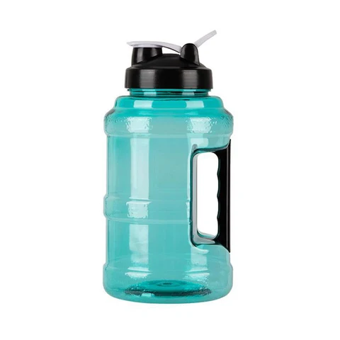 Бутылка для воды 2 литра с ручкой, Большие Портативные бутылки для путешествий, для тренировок, спорта, фитнеса, чашка со шкалой времени, не содержит бисфенола А