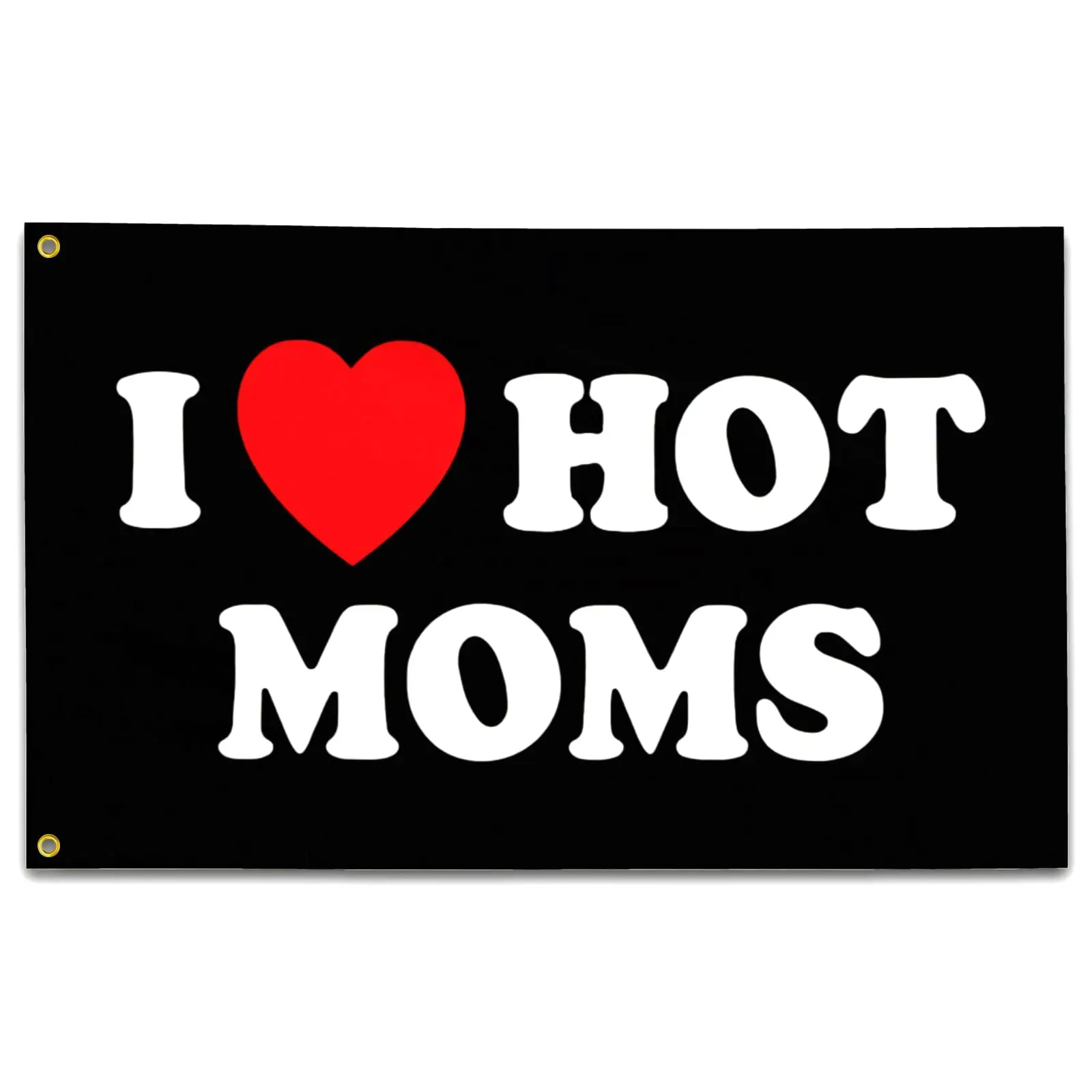 Fast Delivery 100% Polyester Mother'S Day Birthday I Love Moms I Heart Hot Moms Flag For Dormitory decoration