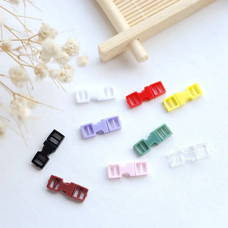 

Акриловые миниатюрные пряжки для ремня, Набор 50 наборов 16 х6 мм, внутренние 4 мм, для шитья кукольной одежды в стиле пэчворк, регулируемые пуг...