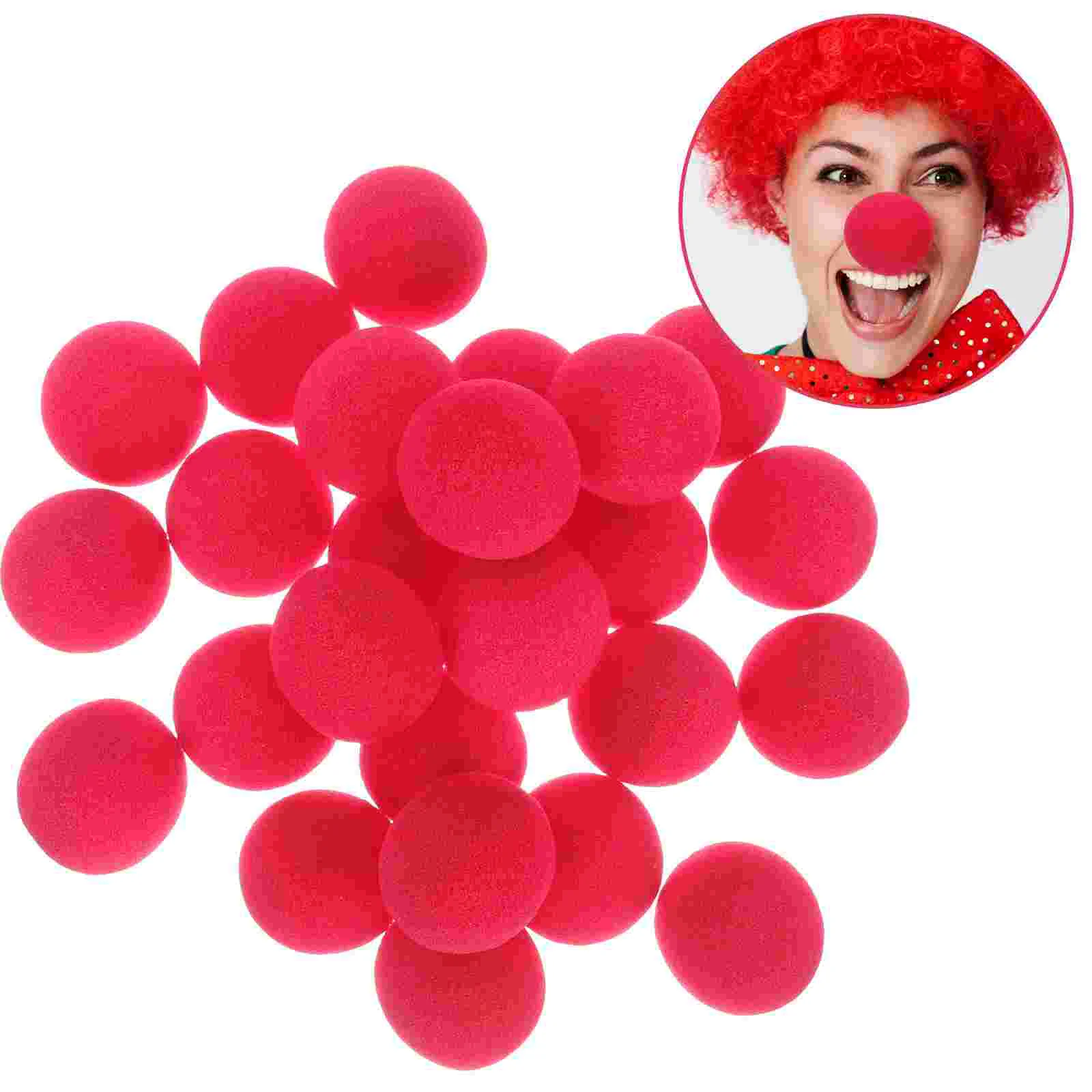 

25 шт. пенопластовая Карнавальная губка для носа компактный реквизит для клоуна красная маленькая игрушка для косплея цирковые носы декоративные портативные