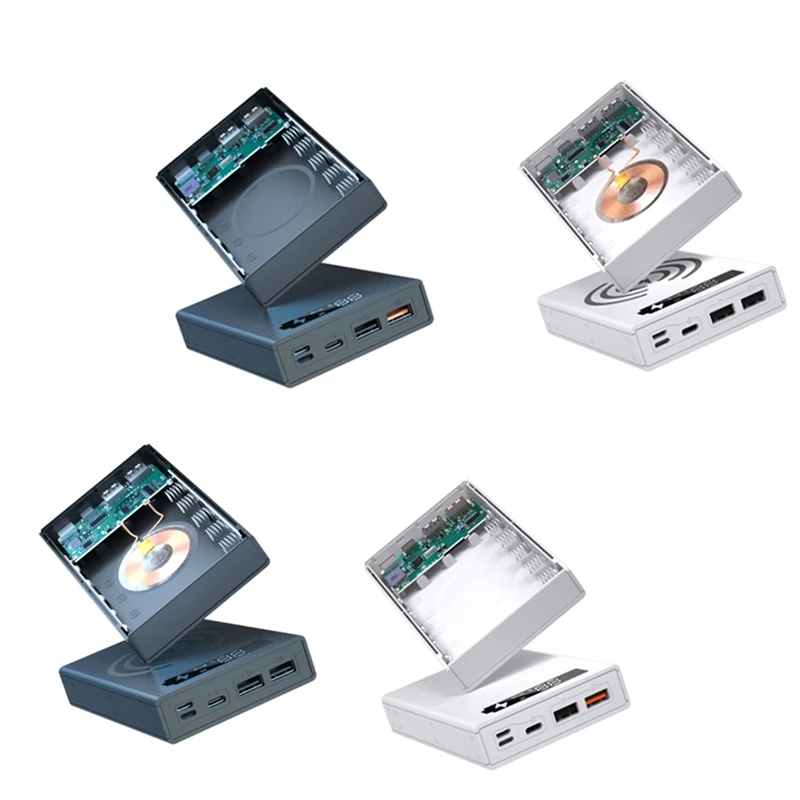 

5 x 18650 Mobile Power Box Detachable 18650 Charging QC 3.0 PD DIY