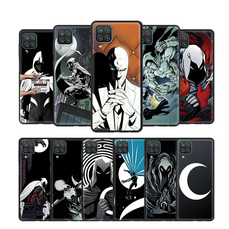 

Cover Case for Samsung Galaxy A12 A51 A32 A50 A42 A21s A71 A52 A72 A52s A53 A71 4G 5G Thin Matte Funda Cell Korea Moon Knight