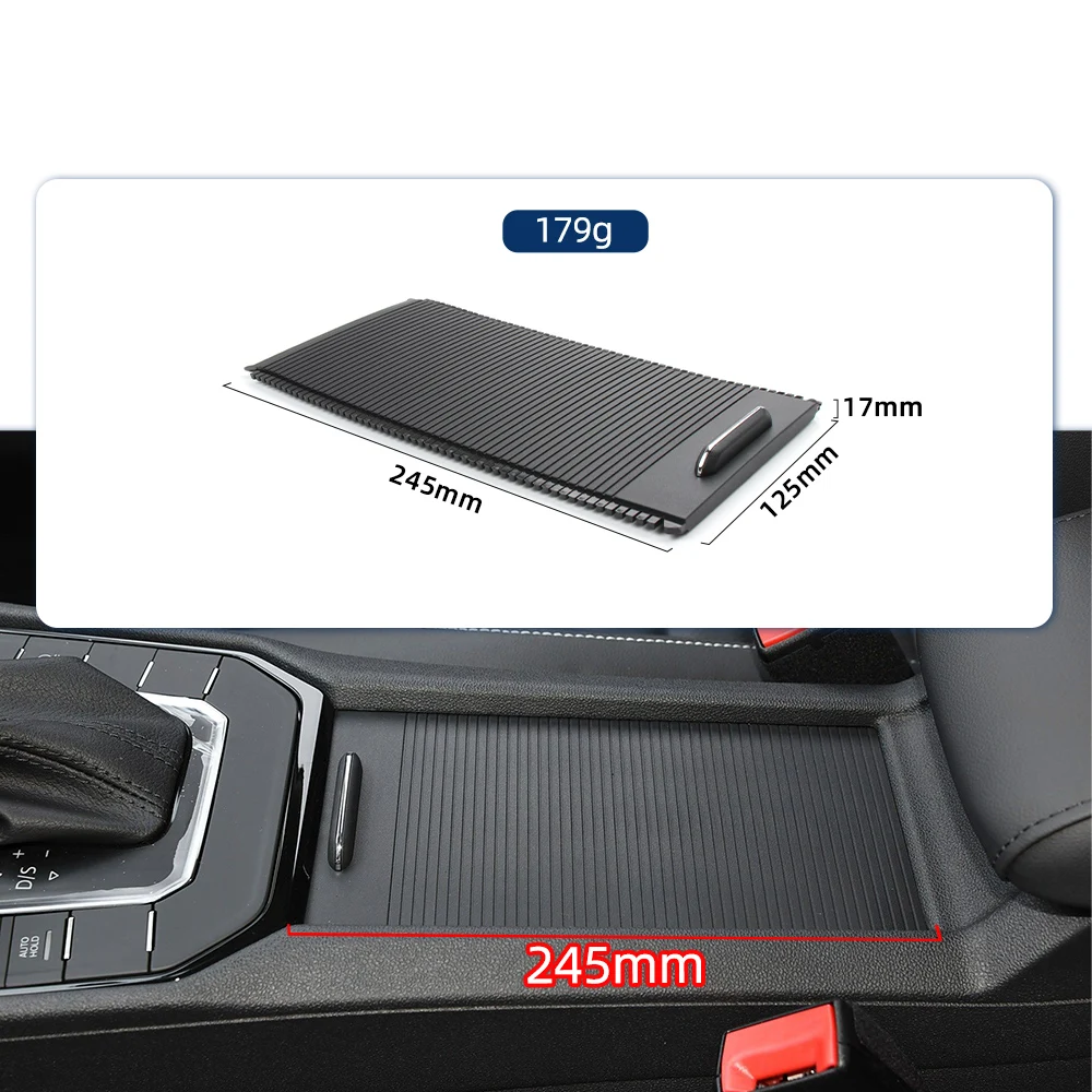 Фото Для Volkswagen Lamando автомобильная передняя крышка центральной консоли центральный подлокотник коробка подстаканник роликовая крышка крышка затвора 2014-2021 №5