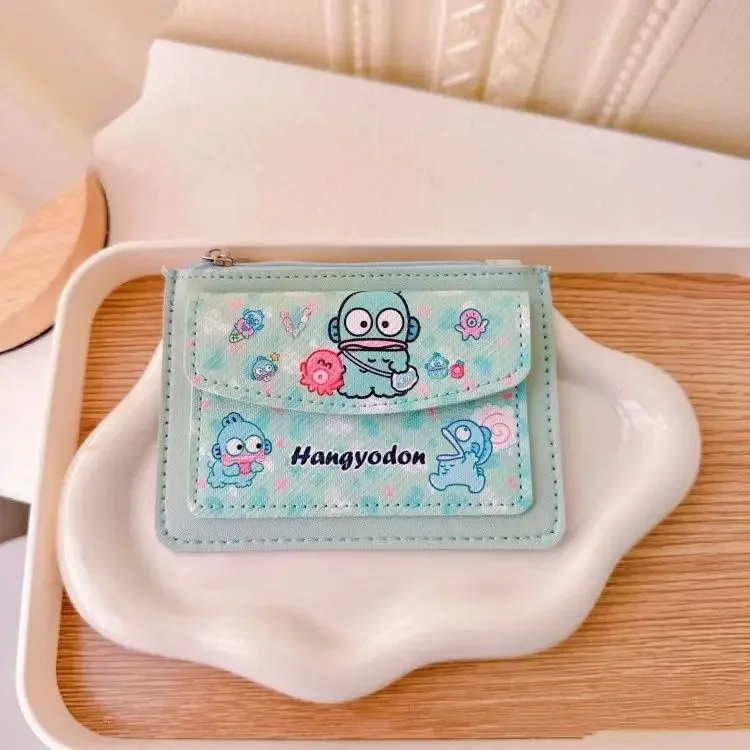 Sanrio kuromi кошелек hello kitty японский милый мультфильм девушка для монет держатель