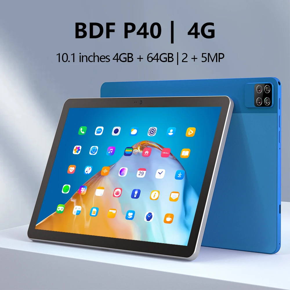New P40 Pro 10.1 Inch Tablet PC 4G Network 8 Core 4GB/64GB Google AI Speed-up Dual GPS Bluetooth WiFi Tablets  Android 11