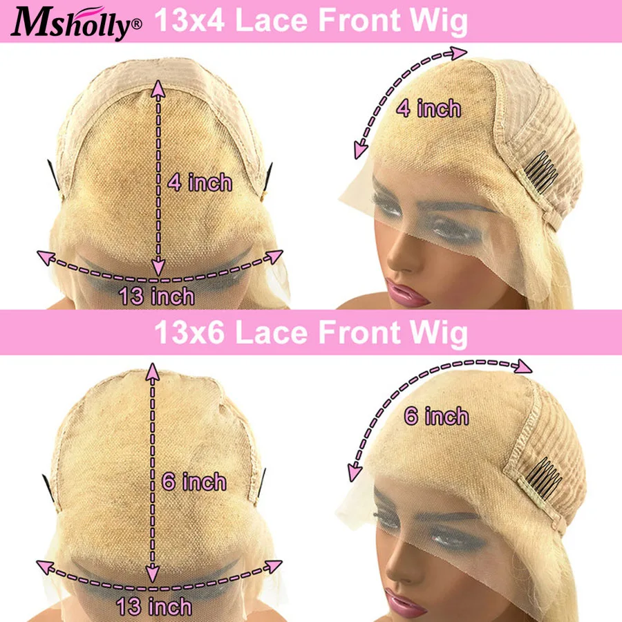 Прямой парик ярко-лимонного желтого цвета 100% человеческие волосы короткий Боб 13x