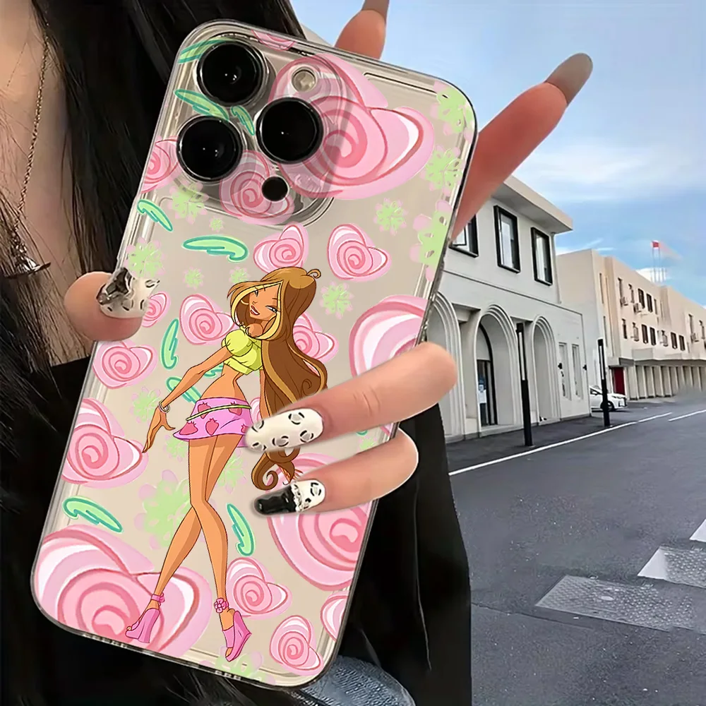 Прозрачный чехол для телефона с аниме-персонажами Fairy W-Winxs C-Clubs для iPhone 17 Air 16 15 14 Plus 13 12 Mini 11 Pro Max, силиконовый чехол Funda (art.: 3920dd36fdb83) - 3920dd36fdb83