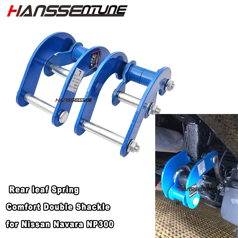 HANSSENTUNE 4x4 подвеска звукоснимателя задняя листовая пружина комфортная двойная G-образная гайка для Nissan Navara NP300