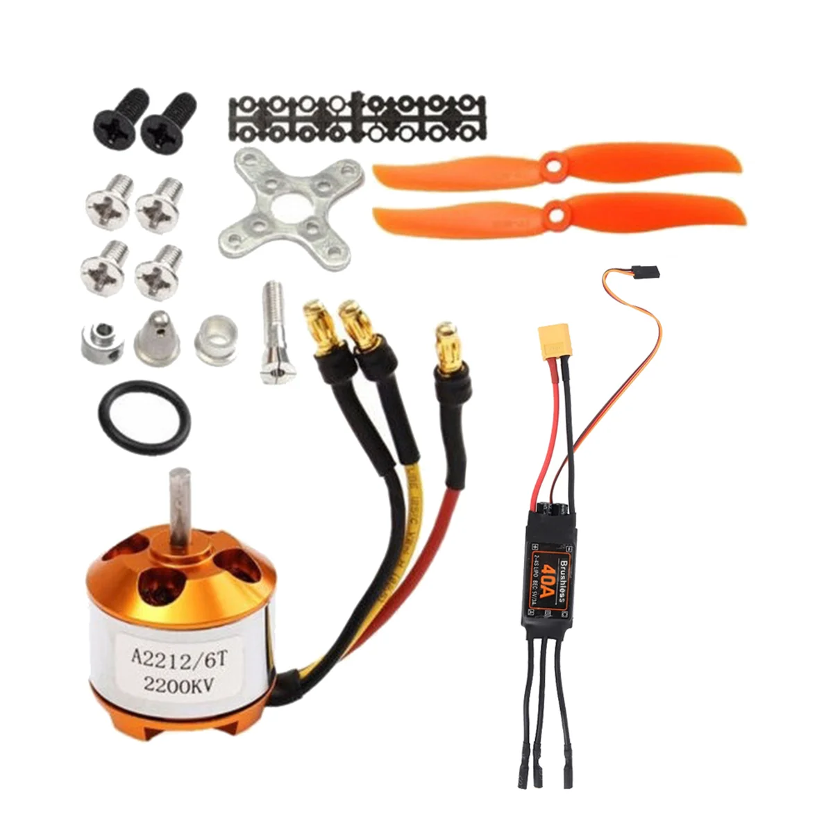 Двигатель 2212 2200KV + 40A ESC 6035 пропеллер протектор пропеллера