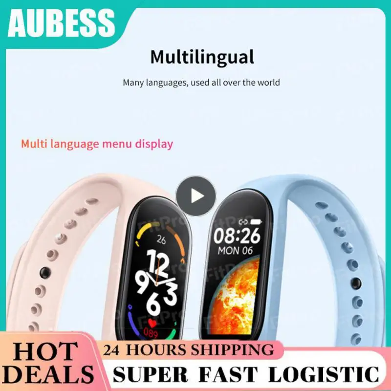 

Fitness Tracker Smart Bracelet Blood Pressure Ip67 Waterproof Smartwatch Hd Large Screen For Phones M7 Smart Watch