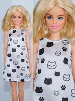 16 doll outfits black white cat dress for barbie dolls accessories for barbie clothes little gown princess clothing 11 5 toys