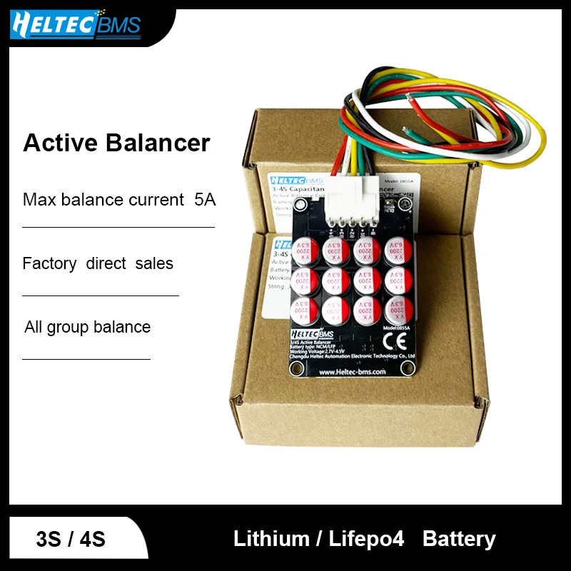 Heltec Wholesale Active Equalizer Balancer 5A 3S-21S 4S 6S 7S 8S 14S 16S 17S  20S 21S Lifepo4/Lipo/LTO Battery Energy Capacitor