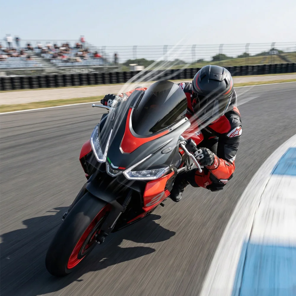 Фото Для мотоцикла Aprilia RS 457 2024-2026: Двойное ветровое стекло (Double Bubble) RS457 2025 2026, дефлекторы ветра, аксессуары для ветрового стекла №3