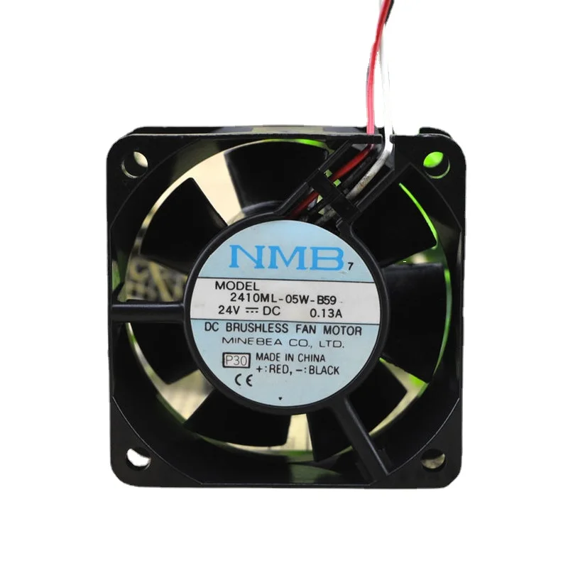 Новый вентилятор ЦП для NMB 2410ML-05W-B59 24 В 0,13a 3-проводной осевой вентилятор охлаждения 60*60*25 мм