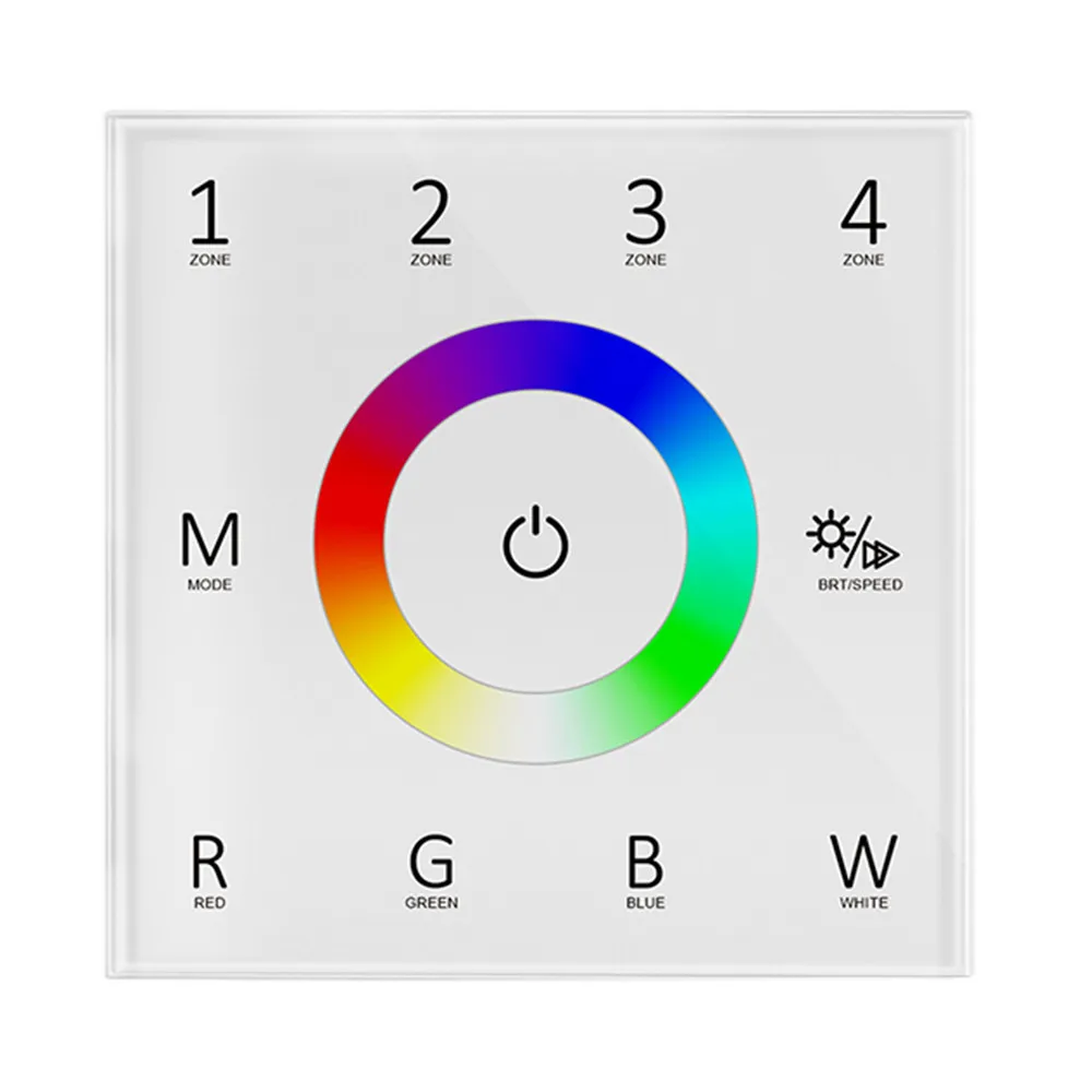 Фото 4 зоны 1-5 цветов RGBW Touch DMX512 главный переключатель RF DMX Главная панель программируемый фотоприемник 100-240VAC №4