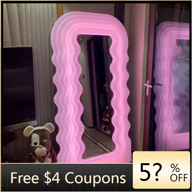

Huge Full Body Mirror Light Living Room Creative Floor Big Size Mirror Elegant Designer Decoracion Habitacion Wall Decoration