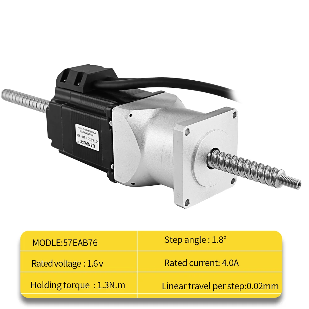 Высокоточный шаговый двигатель с шариковым винтом 57EAB56-1210-300 1 6 В 3 Н. m 4.0A NEMA23