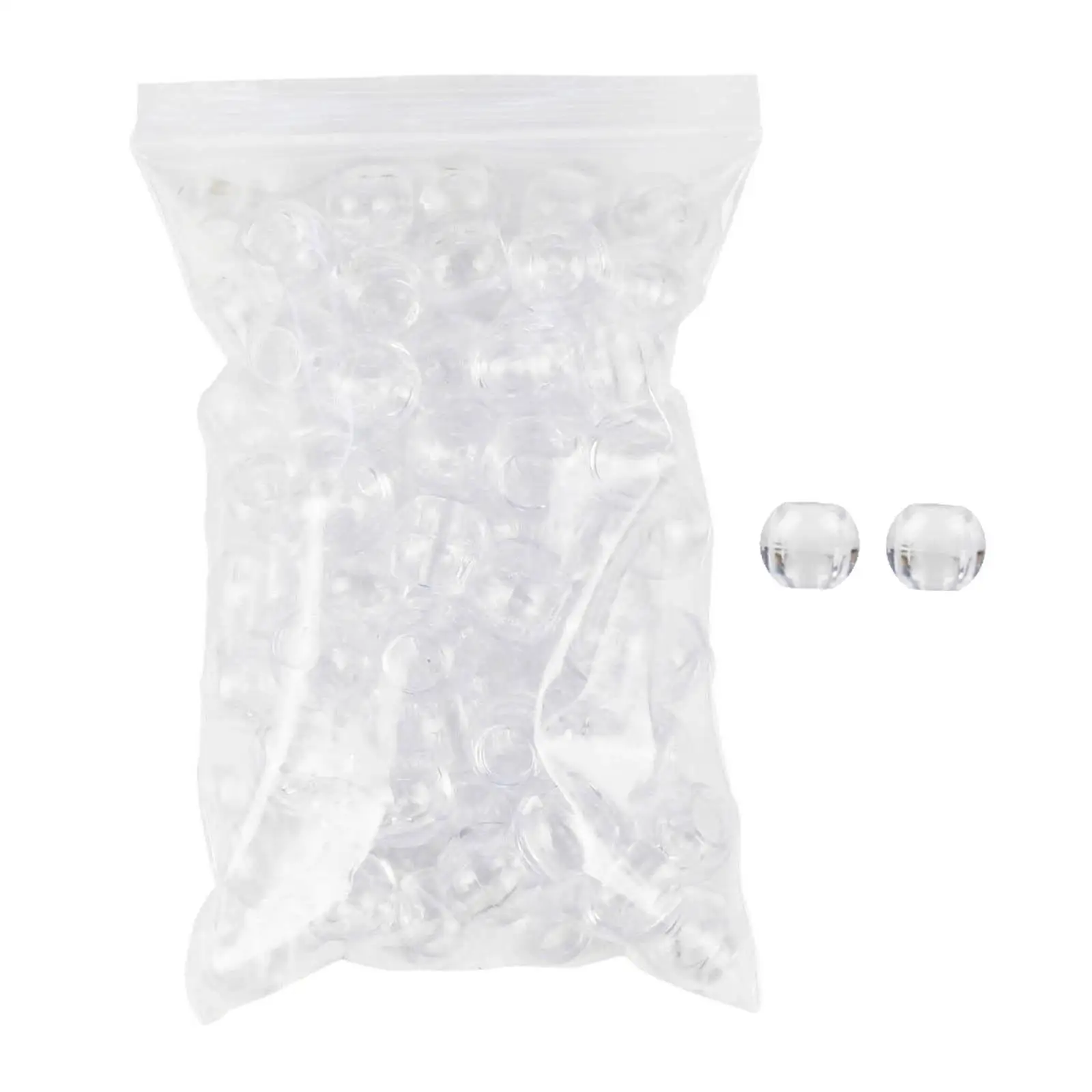 

100 Pieces Dreadlock Beads 16mm Dia 8mm Hole Beauty Supplies Plastic Hair Bead for Dreadlock Wig Photography Adults Men Women