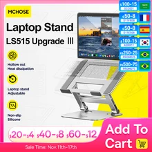 MC 515 Laptop Stand Foldable Aluminum Alloy Portable Notebook Stand 10-17 Inch Macbook Air Pro Computer Bracket Laptop Holder