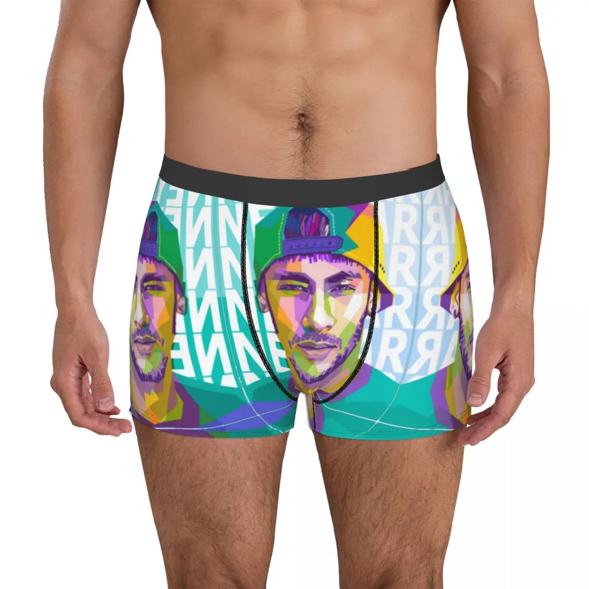 

Smalls Brazil Neymars And Da Silvas 3 Sexy Men's Boxer Briefs Classic Humor Graphic Football Team Summer Wearable