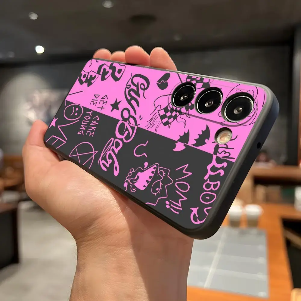 Чехол для телефона L-Lil Peep Anime для Samsung A56 A36 A26 A16 A15 A25 A35 A55 A14 A34 A24 A54 Black Soft Shell (art.: 3920d24e8eea2) - 3920d24e8eea2
