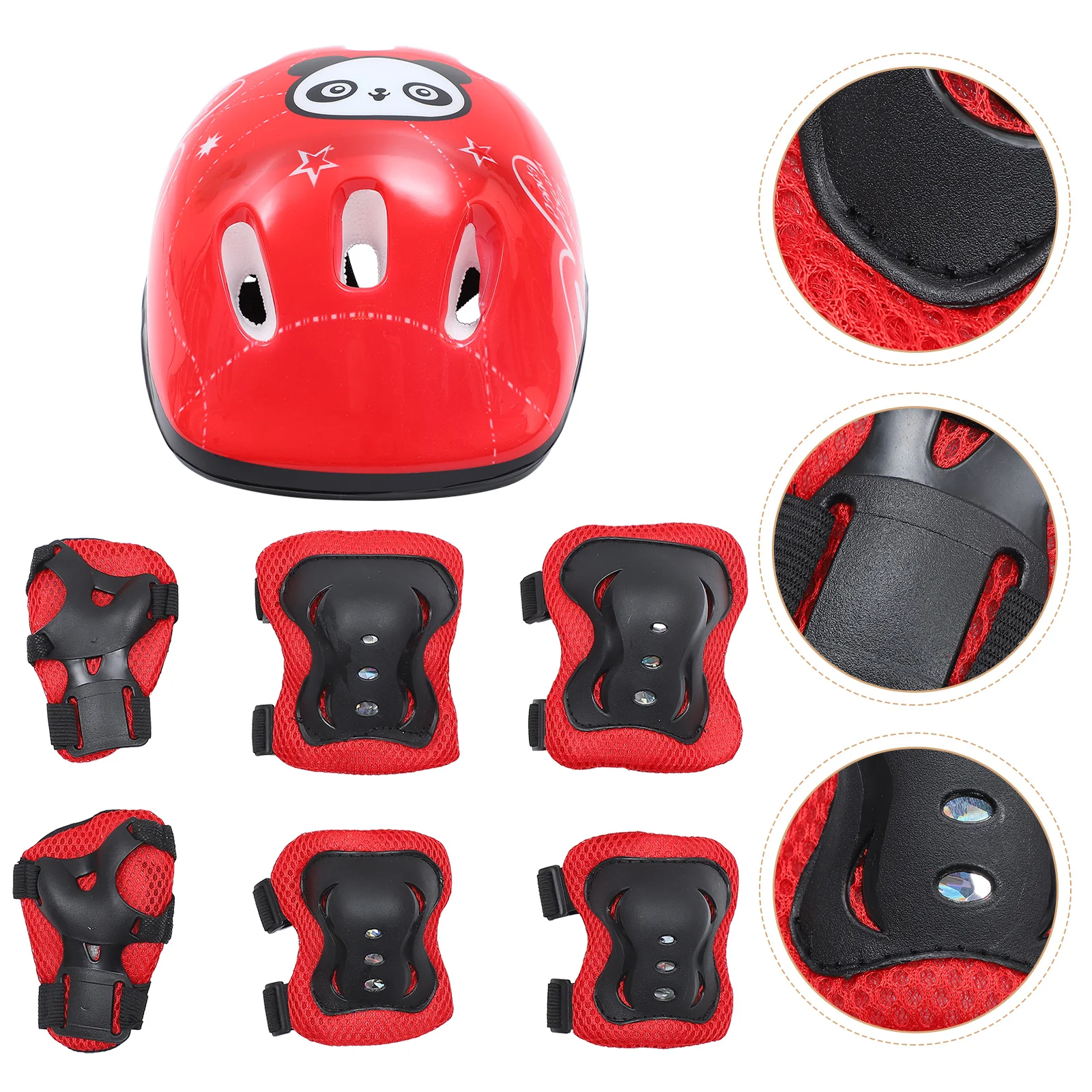 

1 Set of Balance Bike Kids Knee Pads Skating Wrist Support Outdoor Elbow Guard