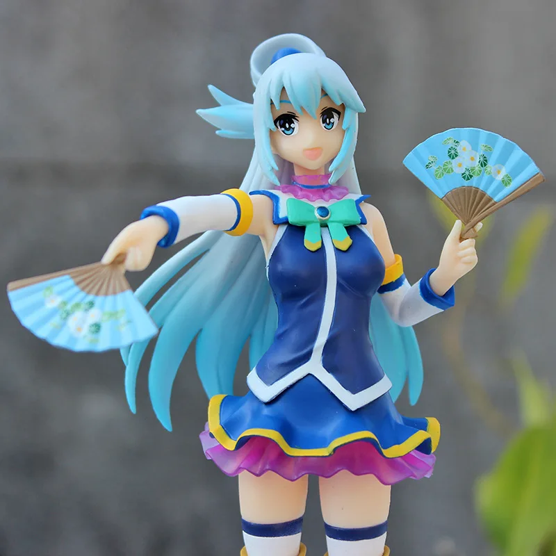 Фото Аниме Kono Subarashii Sekai ni Shukufuku o! Aqua Фигурка Коллекция ПВХ Модель Куклы Хобби Игрушки Настольные украшения 20 см №4