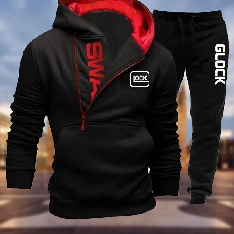Мужской спортивный костюм из 2 предметов толстовка с капюшоном и спортивные