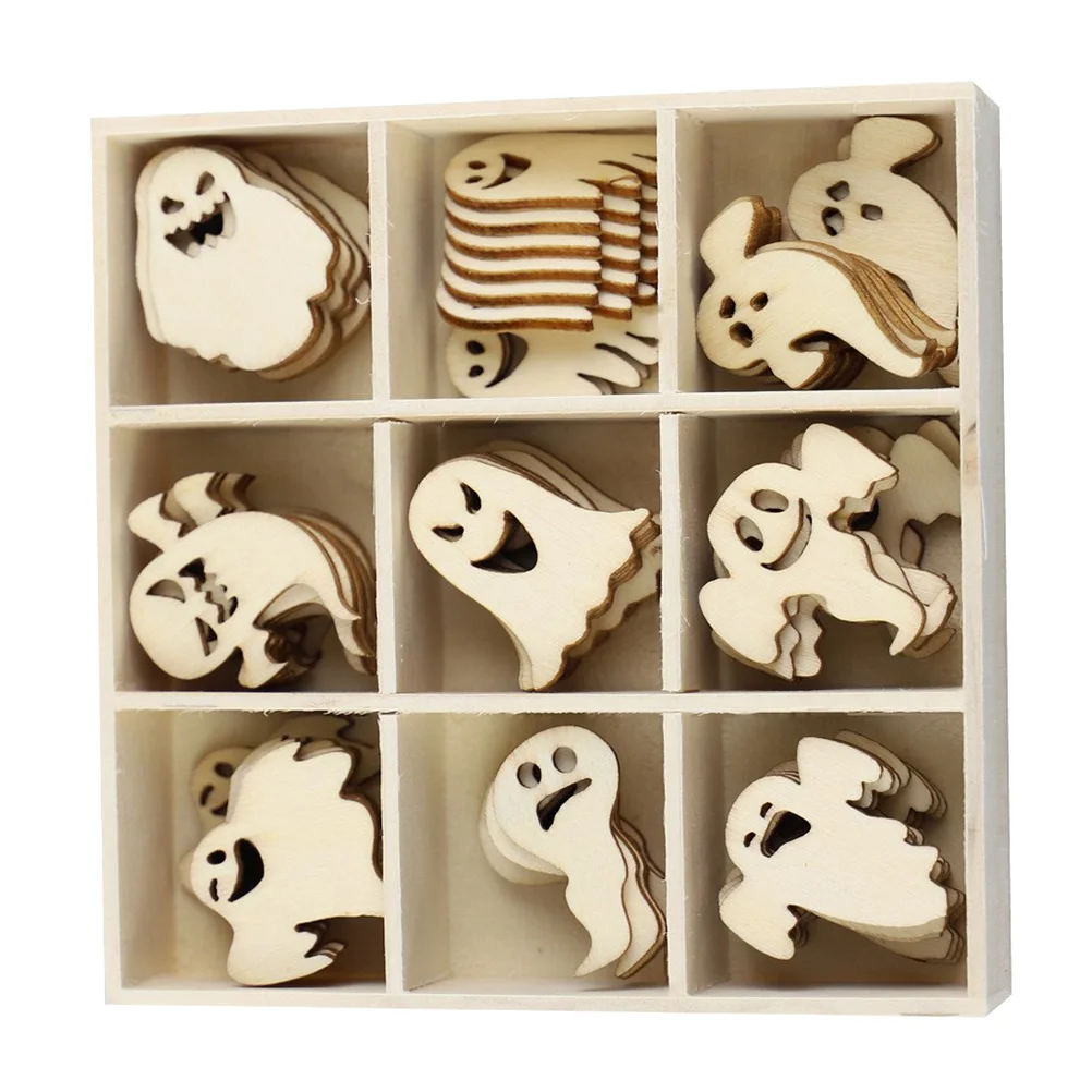 

Wooden Wood Hanging Cutouts Ornaments Slices Ghost Tags Crafts Decorations Chips Handiworks Blankornament Diy Unfinished