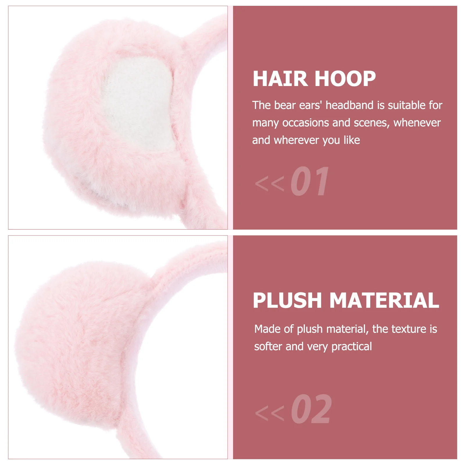 Повязка на голову с медвежьими ушками аксессуары для волос Хэллоуин взрослых