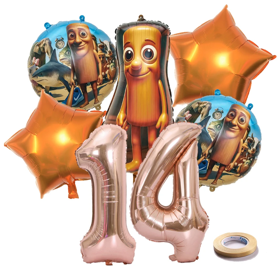 

Итальянский набор воздушных шаров Brainrot для детского душа