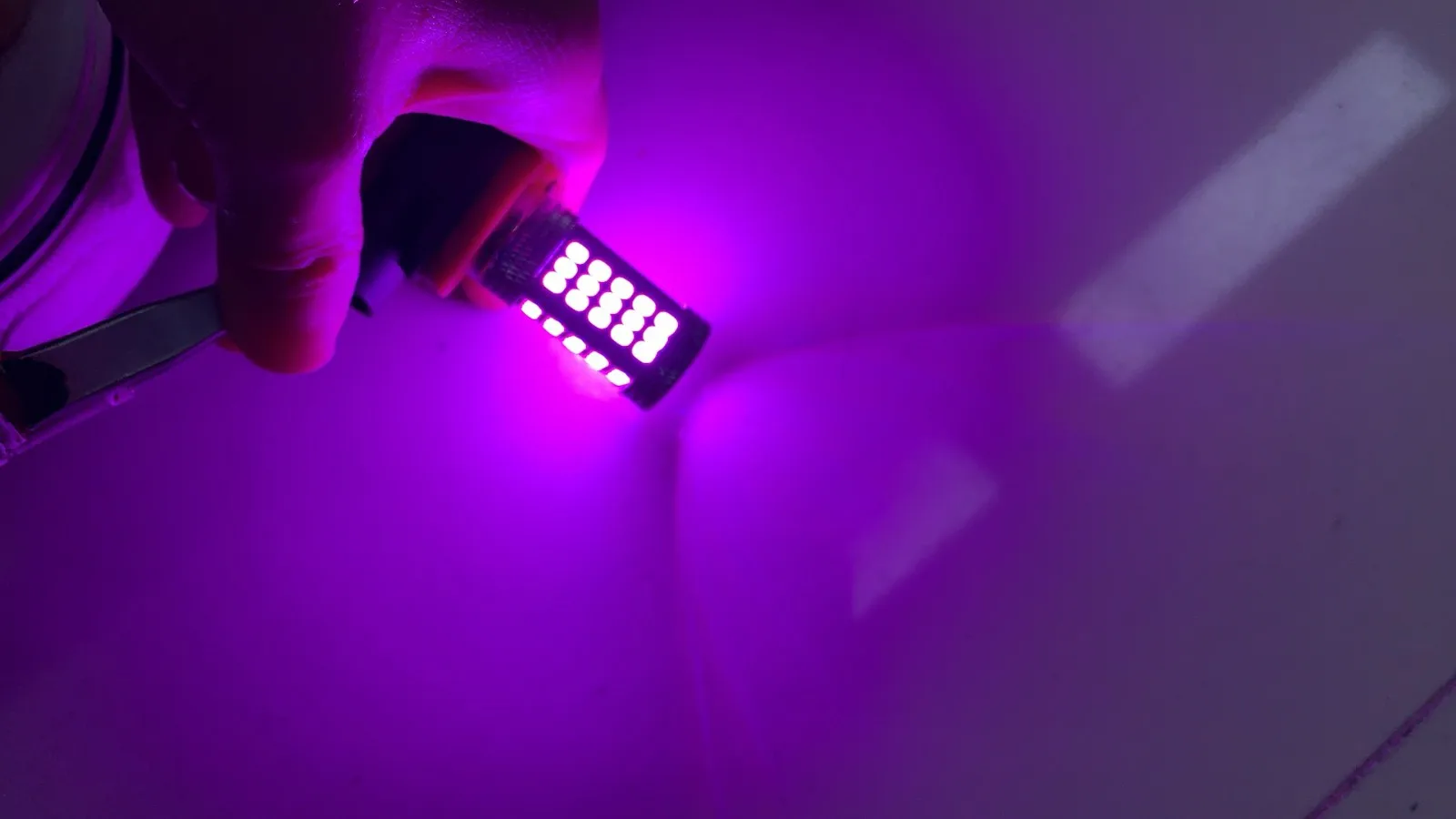 

12V DC LED 2 X Bulbs Accessories Car DRL Fog Driving Lights Pink Purple