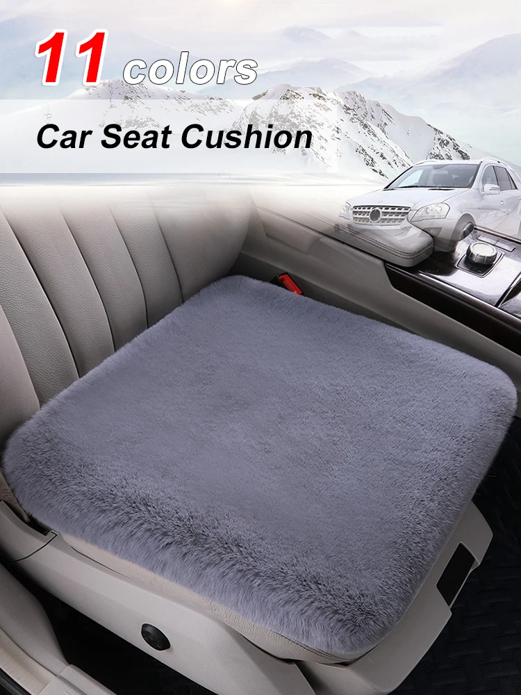 

Universal Car Seat Cover Winter Warm Fluffy Plush Seat Cushion Pad Breathable Front and Rear Seat Mat Styling for Car Truck Van