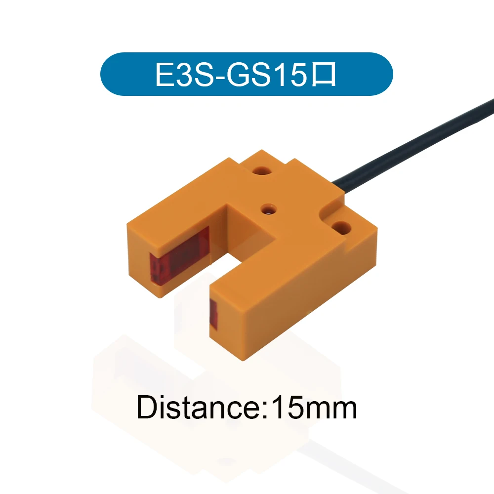 

Cloweit Инфракрасный желоб U-типа Фотоэлектрический датчик приближения E3S-GS30/E3S-GS15/E3S-GS7 DC 12-24 В Трехпроводной NPN PNP