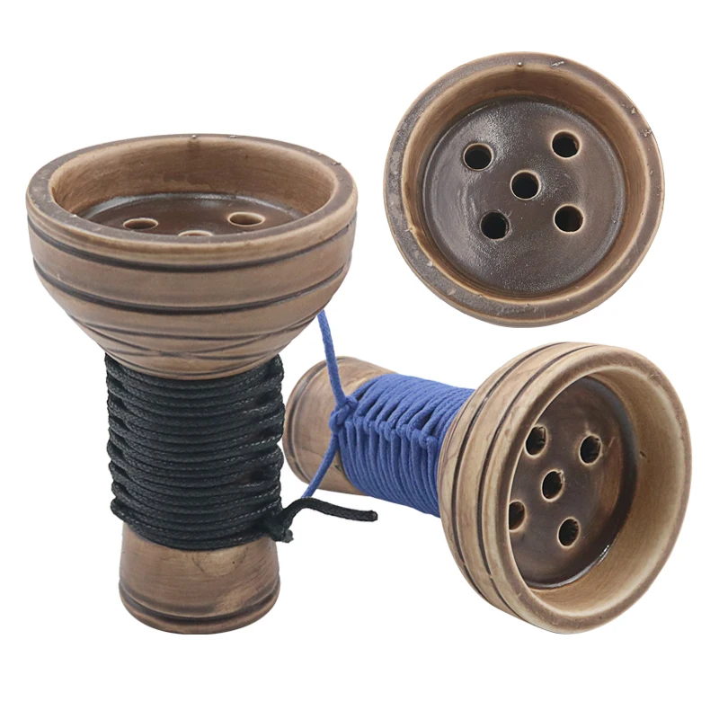 Канат для кальяна, чаша, керамическая, с пятью отверстиями, для кальяна, аксессуары для курения