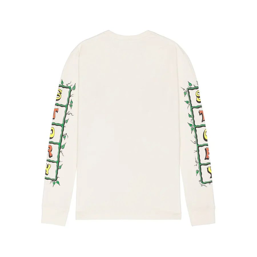 Мужская футболка с длинным рукавом круглым вырезом и принтом