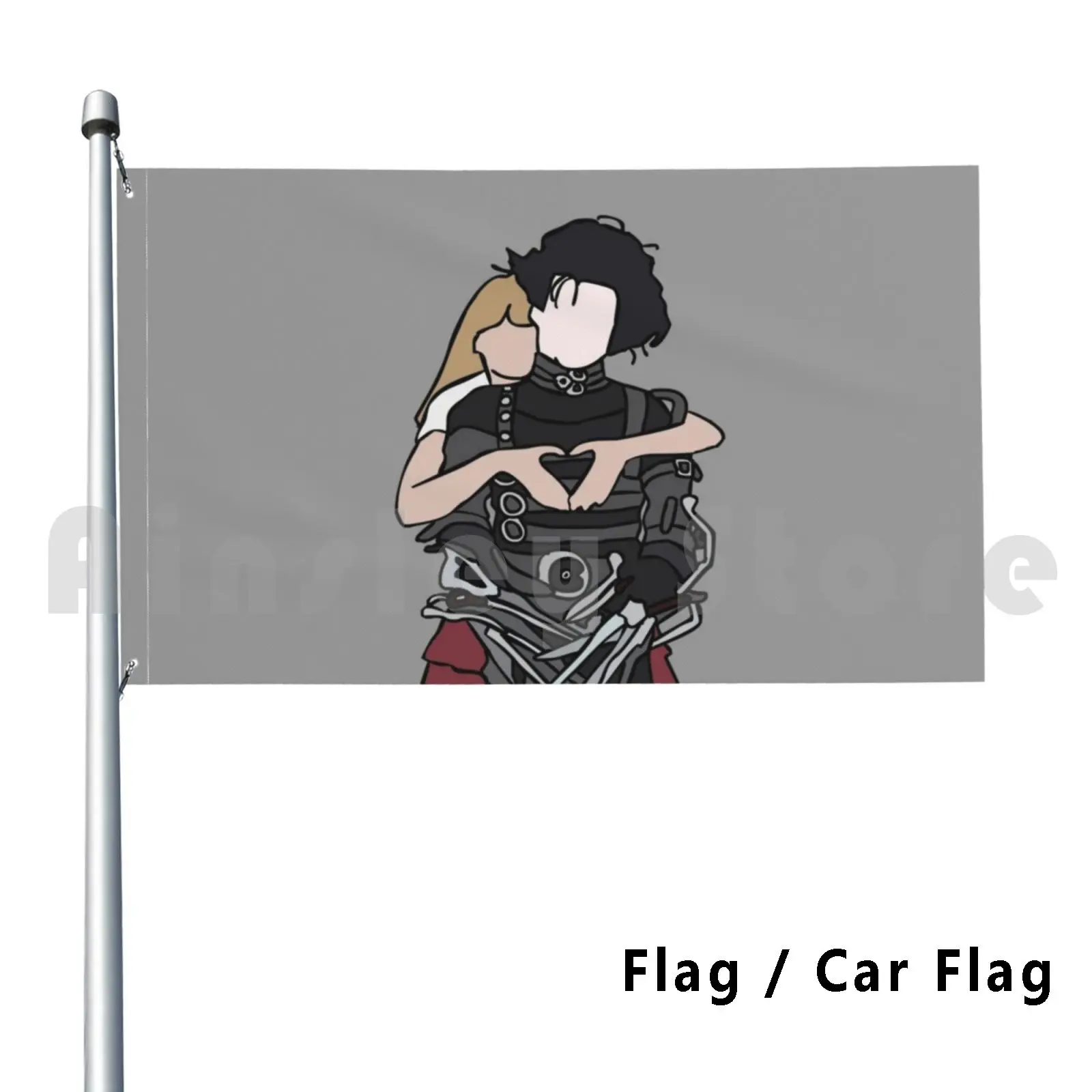 Флаг Автомобильный флаг Эдвард Руки-ножницы головной убор Джонни Депп