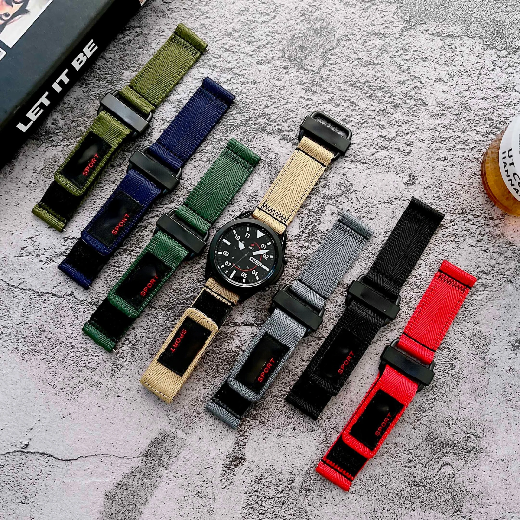 

Nylon strap for Samsung Gear S3 Classic/Frontier watch3 45/46mm loop for Huawei GT2pro 2e for Seiko Casio 22mm sports wristband