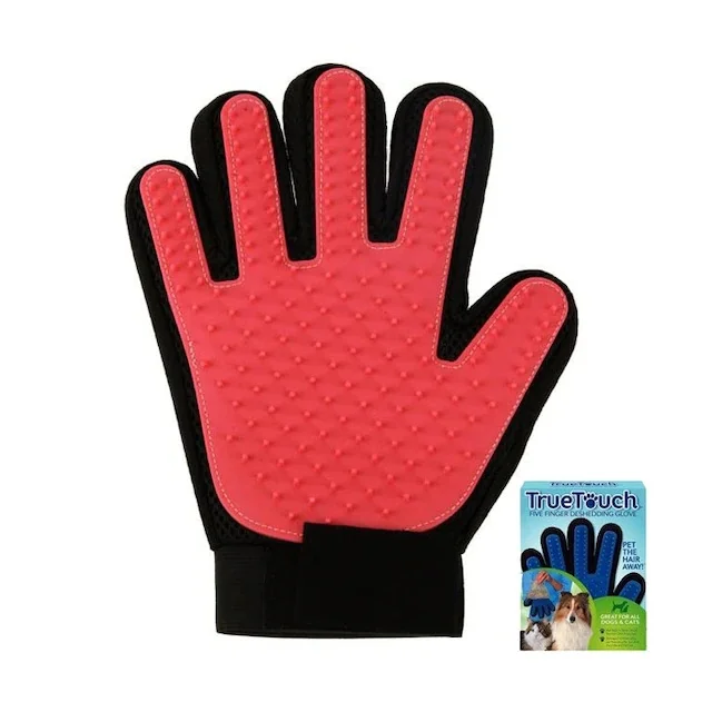 

True Touch Cat and Dog For Cleaning and Massage Glove Red 400047921