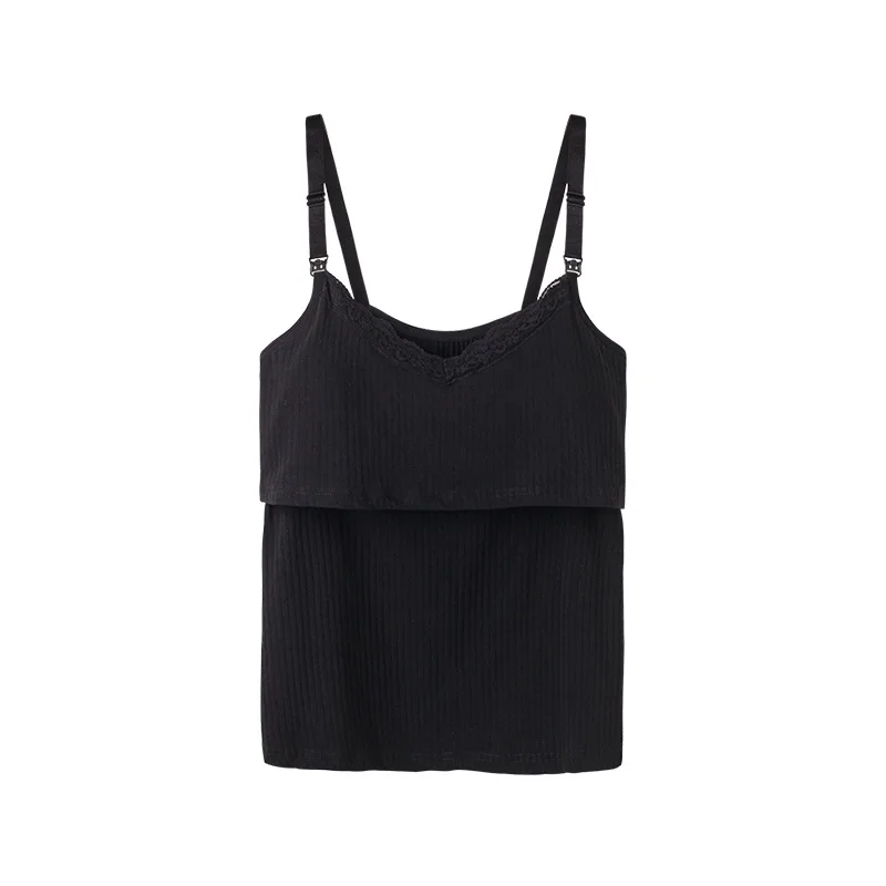 

Nursing Vest Pure Cotton Maternity Suspenders Breastfeeding Adjustable Underwear Summer Thin Shirt Women Nursing Clothing