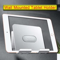 aluminum adjustable wall mount phone tablet holder stand phone wall bracket for ipad for kitchen toilet bathroom 4 13 inches