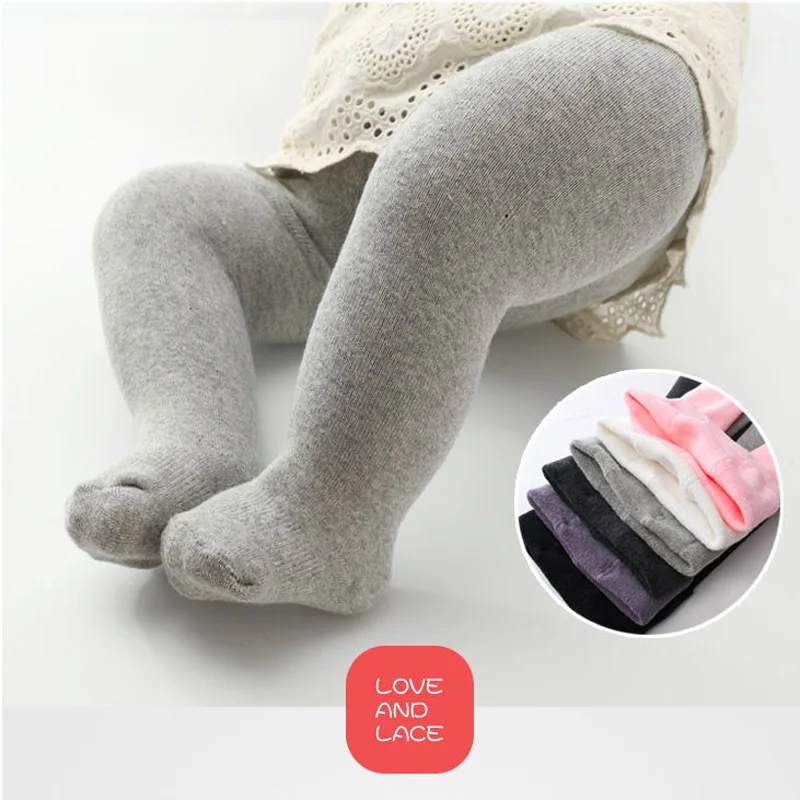 Осенние женские колготки плюс бархатные теплые детские однотонные леггинсы