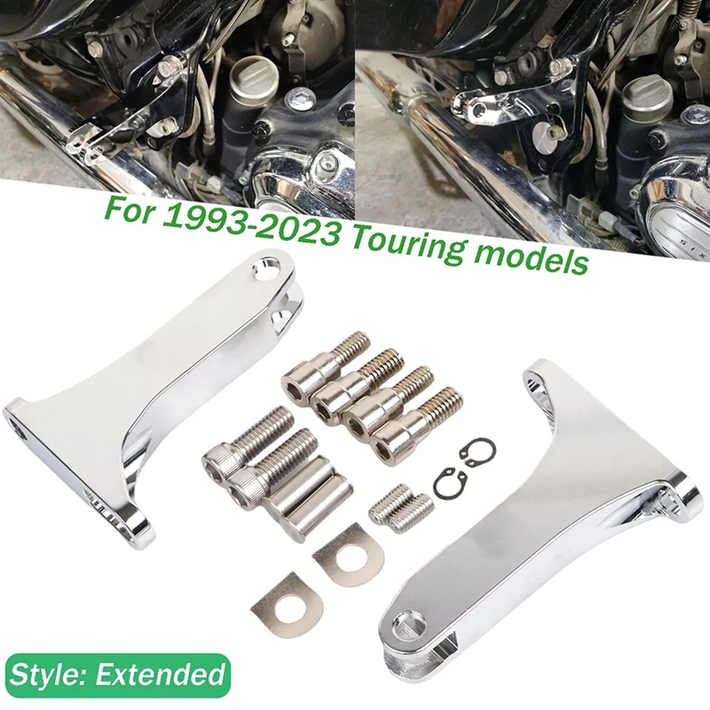 Passenger Extended Foot Peg Mount Kit For Electra Road Street Glide 93-23