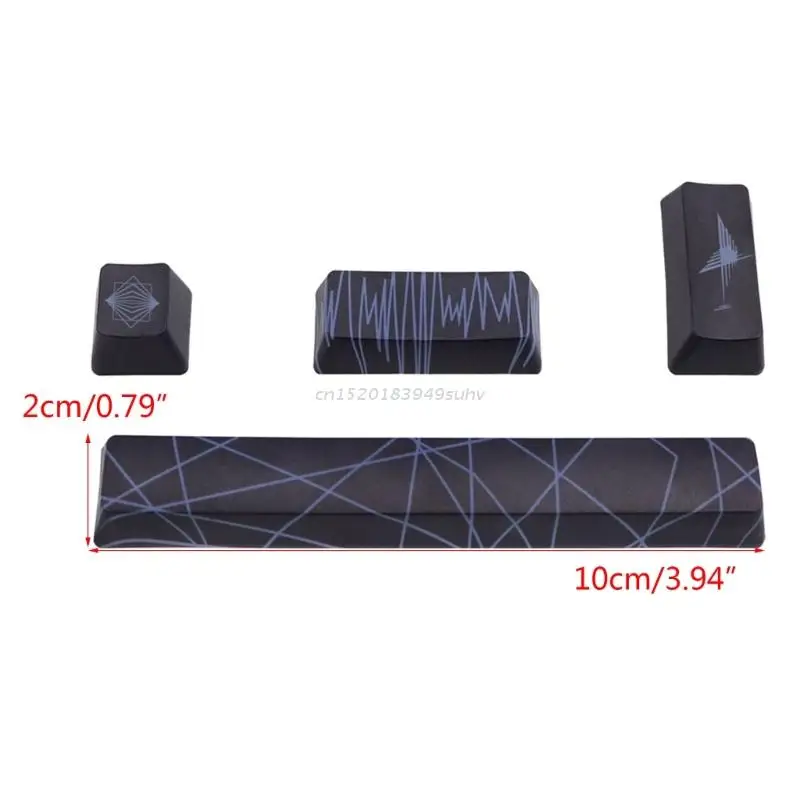4 DIY Keycaps Set PBT Keycap на заказ для игровой механической клавиатуры элегантные Spacebar -