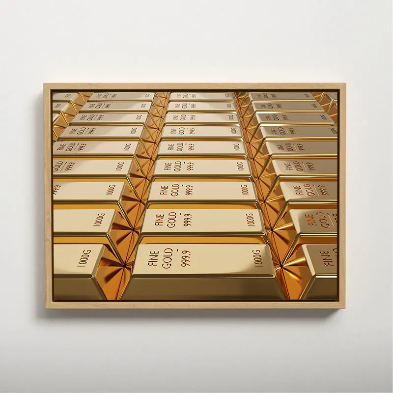 

DUATNS Bullion Canvas Painting Wall Decaration Decorative Paintings Home Decoration Accessories With Frame Interior Paintings