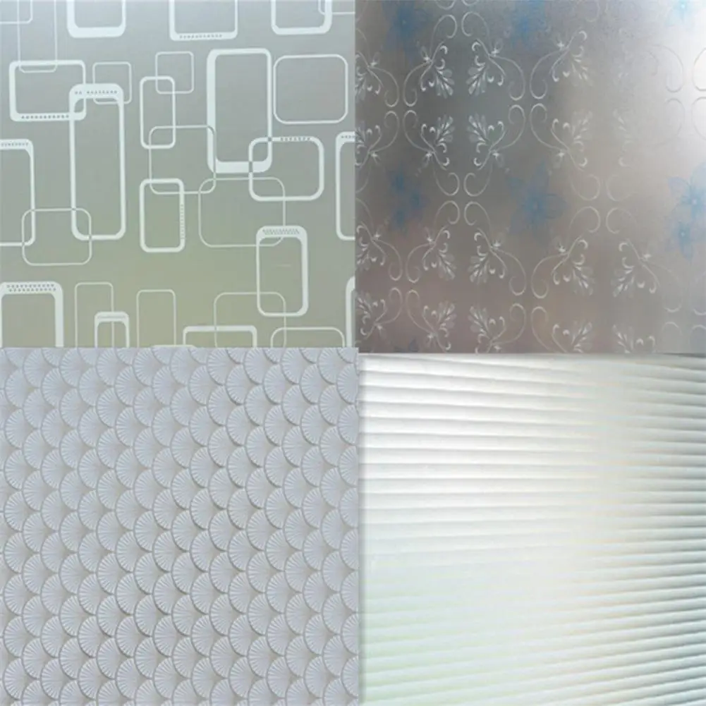 

2 м x 45 см ПВХ водонепроницаемая матовая стеклянная пленка-Наклейка для окна ванной комнаты домашняя конфиденциальность