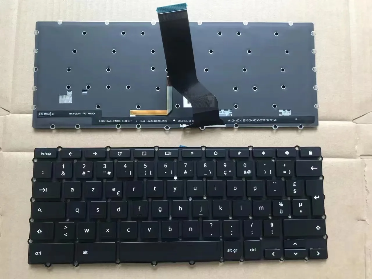 Новая французская клавиатура США для Acer Chromebook 15 CB515 N17Q5 CB515-1HT CB515-1HT-P7WK английский FR