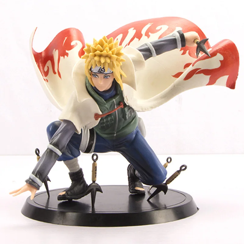 Figura de acción de Naruto de 4. ª generación, estatua de Pvc de 140mm, modelo de Anime Ninja Shippuden, ninkaze Minato