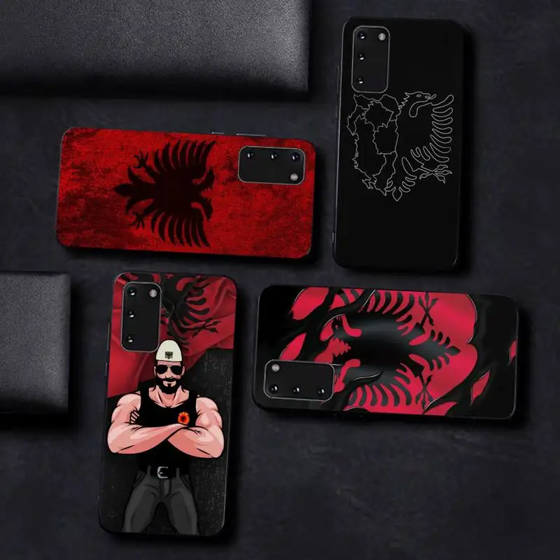 

Albania Flag Phone Case for Samsung S10 21 20 9 8 plus lite S20 UlTRA 7edge